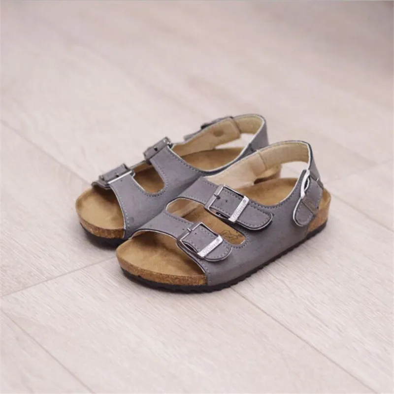 

Toddler Kids Sandals buckle Kids Shoes Girls boy Sandals Breathable Shoes Summer Comfortable Beach Sanda Leather