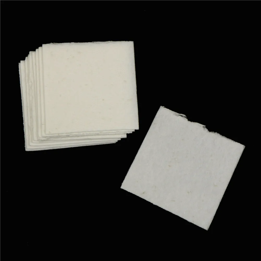 

10 Sheets 80x80x0.1mm Ceramic Fiber Square Microwave Kiln Glass Fusing Paper For Household Tools