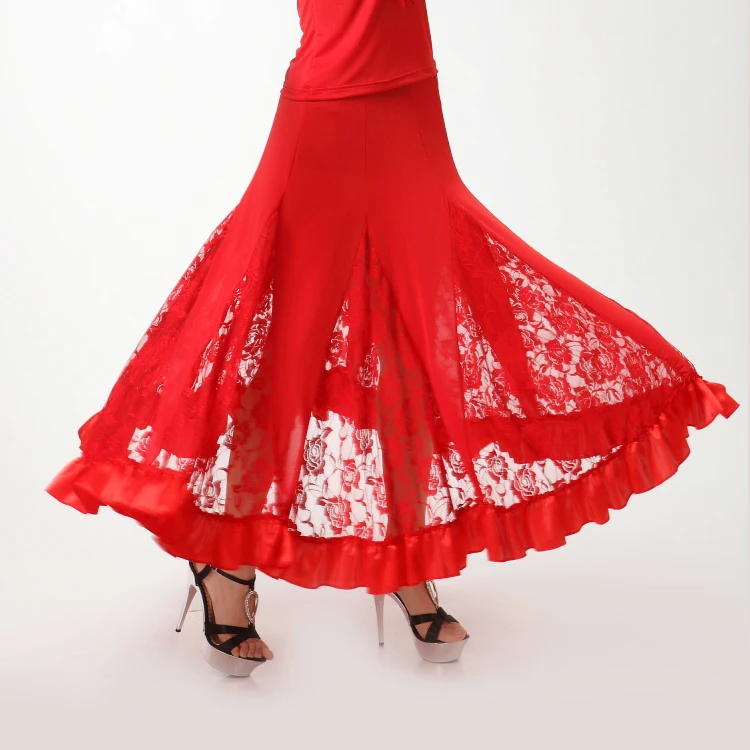 New Lace Skirt New Modern Dance Ballroom Dance Square Dance Exercise