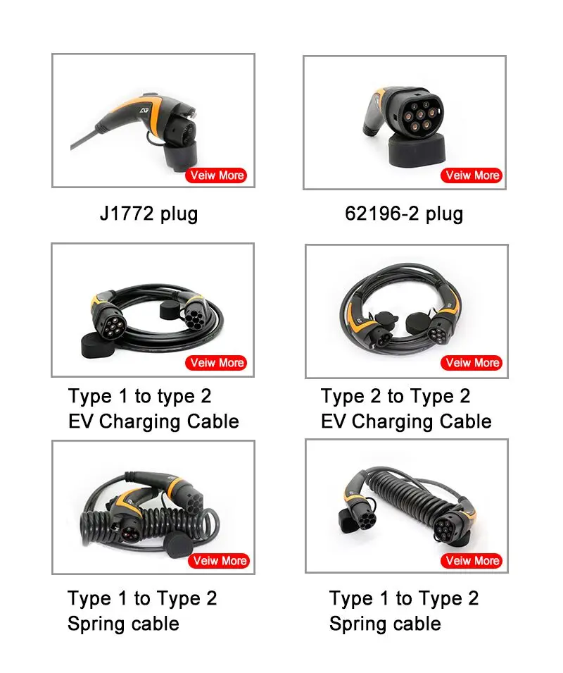 IEC62196-2 Type2 к Type2 5 м однофазный 16A 32A EV вилки провода разъемы для Tesla EV зарядный кабель