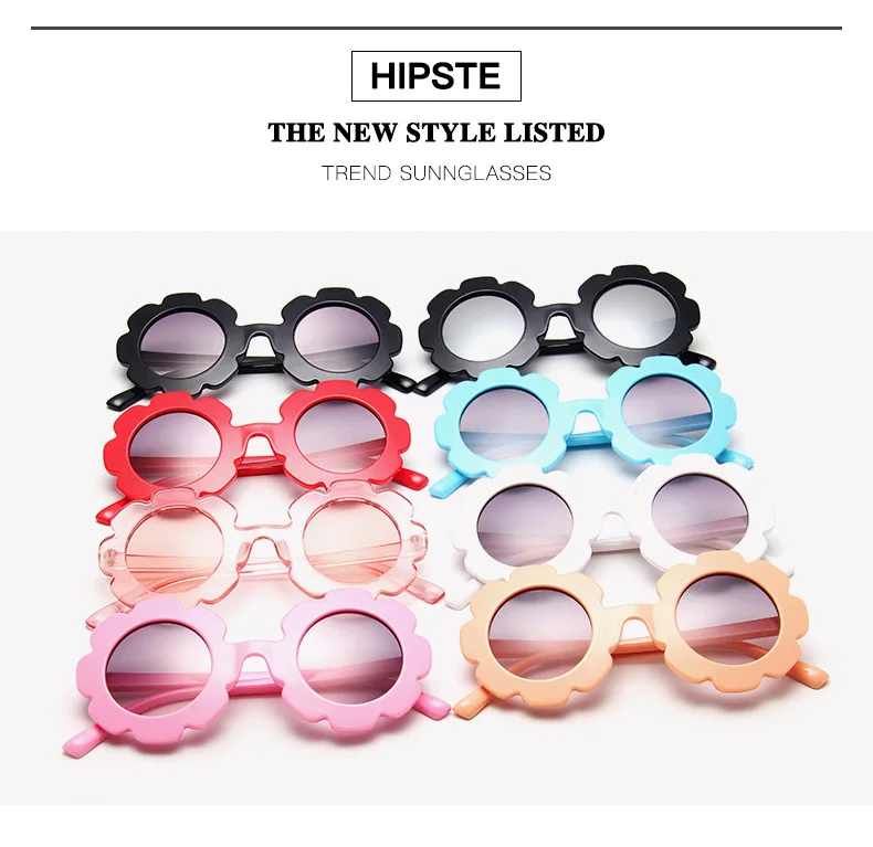 Винтажные очки детские солнцезащитные очки с круглым цветком Gafas детские спортивные солнцезащитные очки UV400 для девочек и мальчиков Oculos De Sol