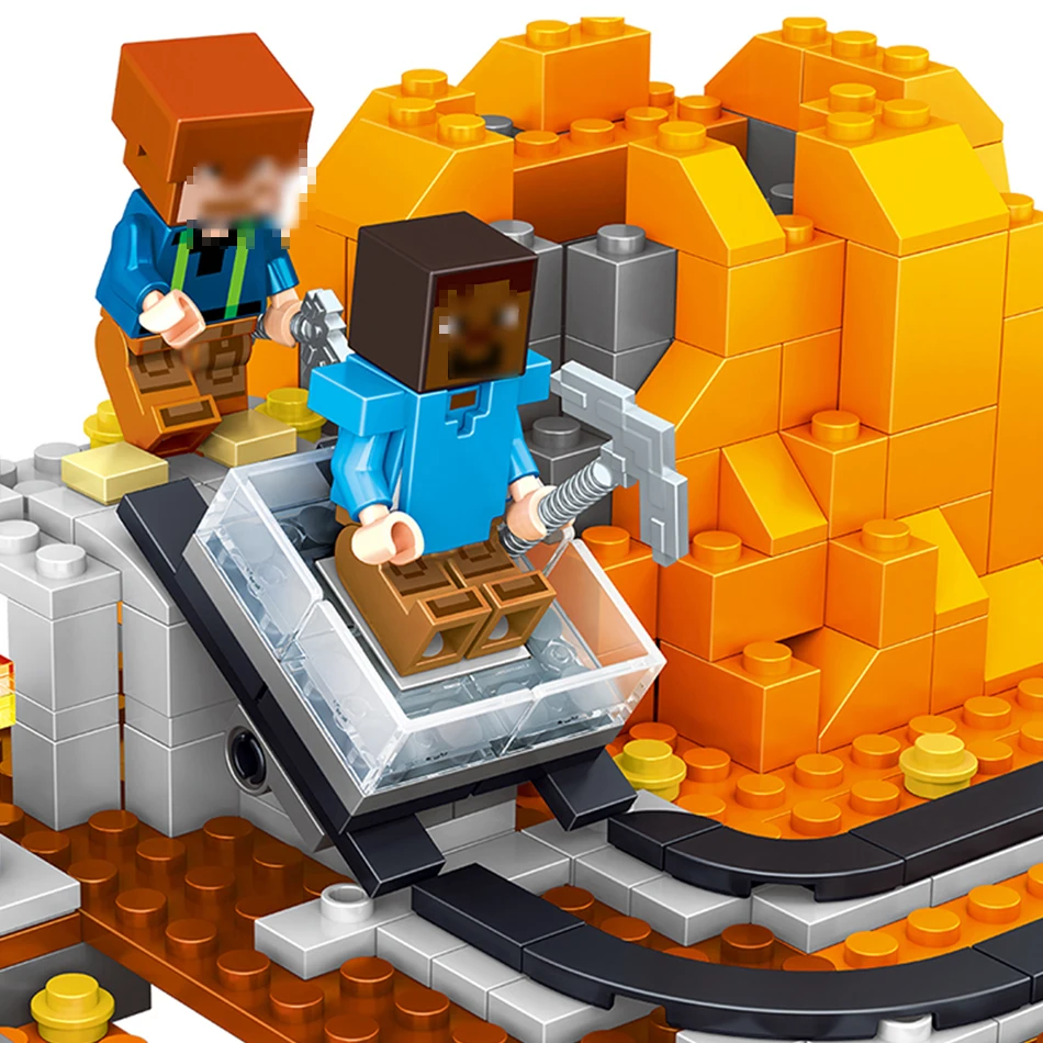 357 шт. мой город мир совместимые Legoed Minecrafted строительные блоки кирпичи игрушка