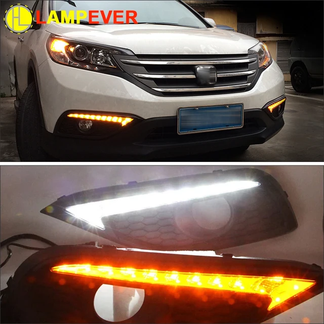 Drl For Honda CRV CR V 2012 2013 2014 DRL fog lamp cover Daytime