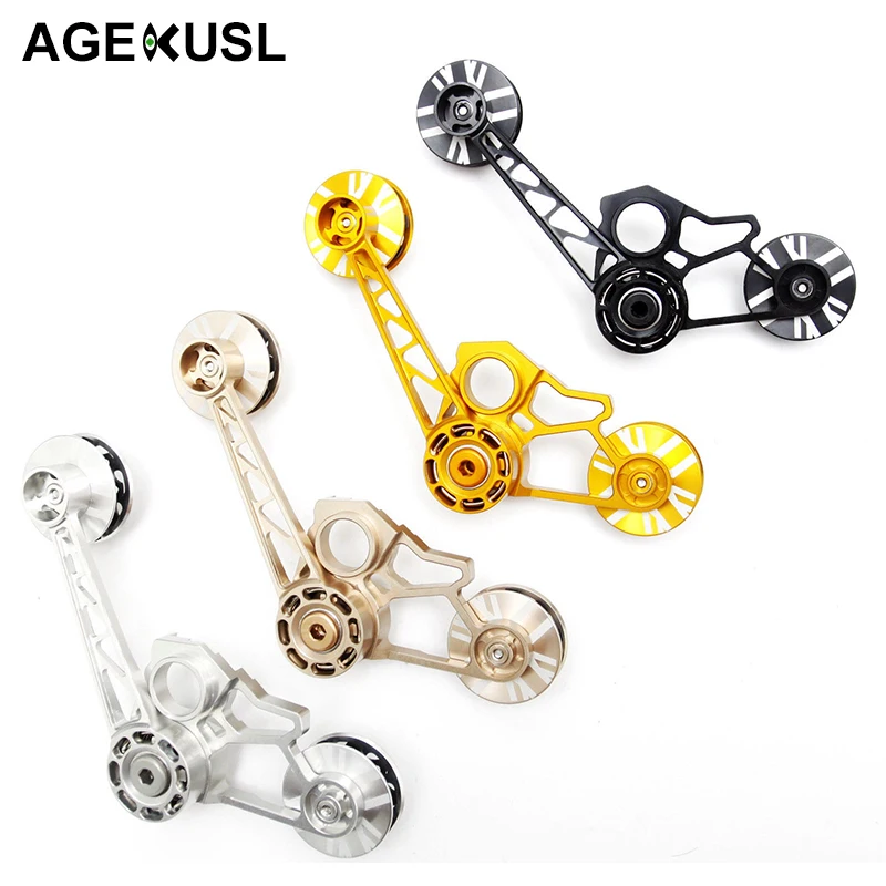 Discount TWTOPSE Pro Bike Chain Tensioner For Brompton Bicycle Pulley Wheel Set Rear Derailleur Bearing Guide Wheel For 1 2 3 Speed CNC 0
