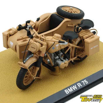 

1:24 Scale Motorcycle with Sidecar German R75 Heavy Motorcycle Model for Collection Gift
