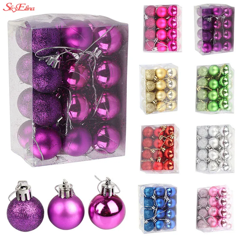 Christmas Decoration 24pcs 3cm Modelling Craft Solid Polystyrene