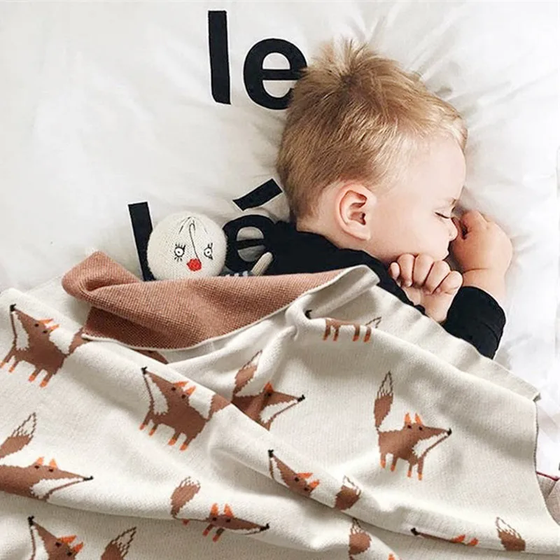 Новое Детское одеяло, детское трикотажное супер мягкое одеяло с изображением животных, детское одеяло для новорожденных, пеленание