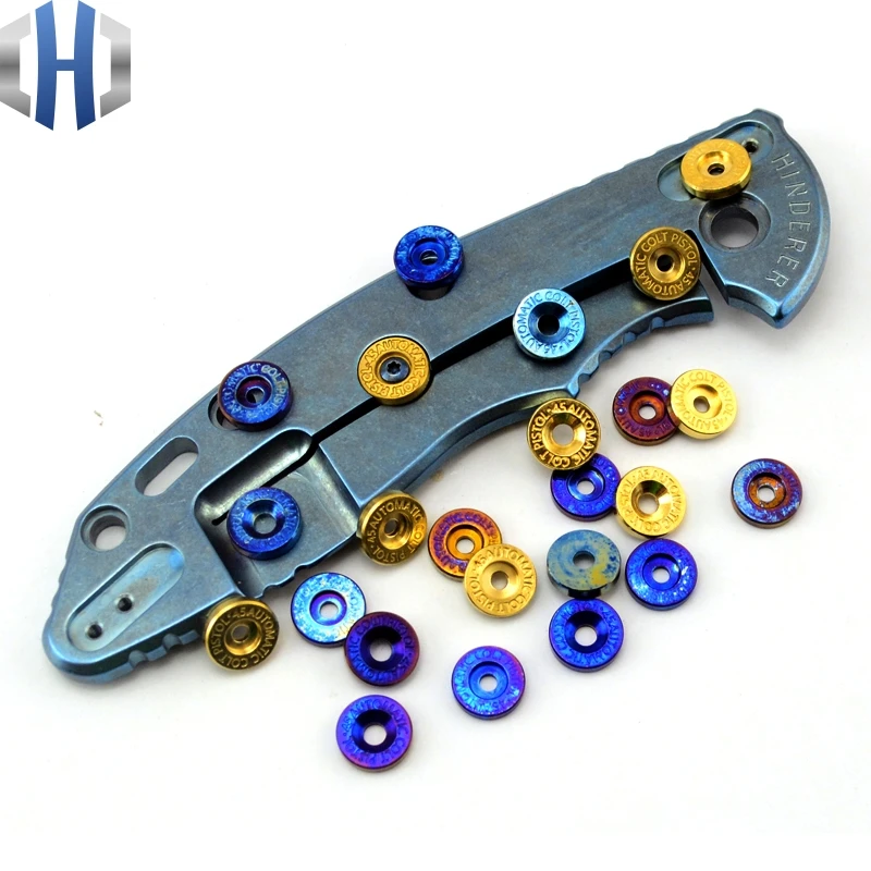 TC4 Titanium Alloy Brass DIY Knife Push Knife Push Knife Button EM Push