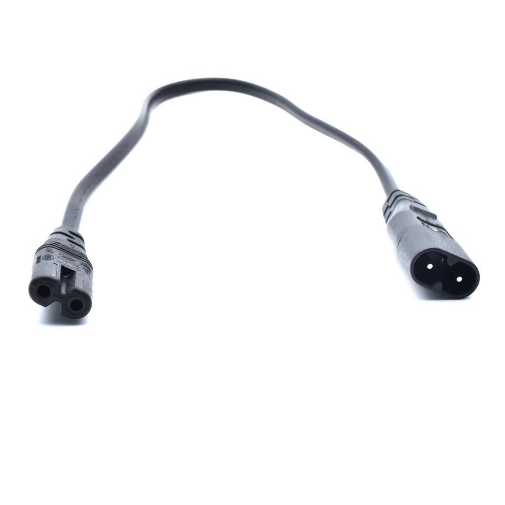 

High Quality IEC 320 C7 C8 extension cords, 8 male to female power line 30CM,1PCS,1ft*