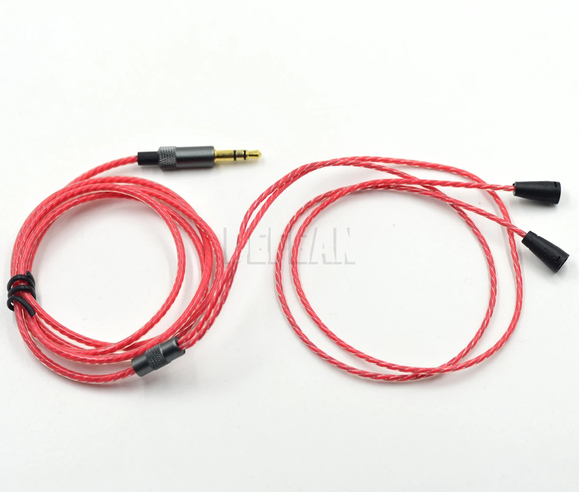 Rouge Remplacement Audio Câble Pour Sennheiser Ie8 Ie 8 Ie80 Ie8i