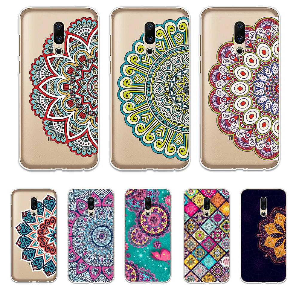 Mandala Patterned Silicone Phone Case Couqe Fundas For Meizu 15 16 Lite Plus 16X Note 8 Pro 6 7 X8 U10 U20 Shell Soft Cover |