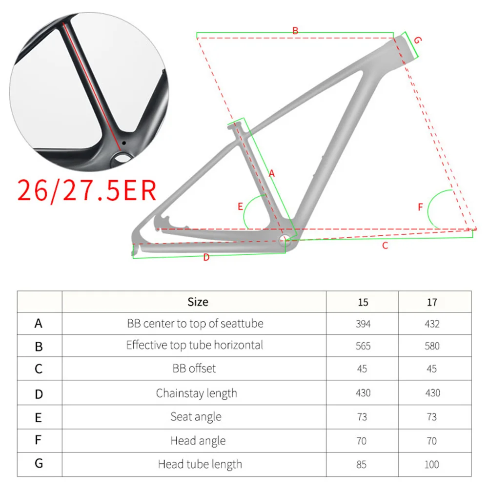 Discount carbon frame 27.5/29er mtb carbon bike frame mountain bicycle frameset cycling bike  carbono frames pf30 can customzied 4