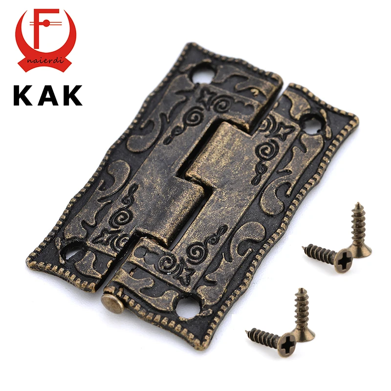 2pcs kak antique bronze hinges cabinet door drawer decorative mini hinge for jewelry storage wooden box - Decorative Hinges 2pcs kak antique bronze hinges cabinet door drawer decorative mini hinge for jewelry storage wooden box - Decorative Hinges