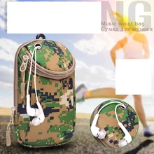 Мини Музыка поясные сумки Пара Спорт на открытом воздухе бег тактический Чехол для пояса телефон разъем наушников для мужчин женщи