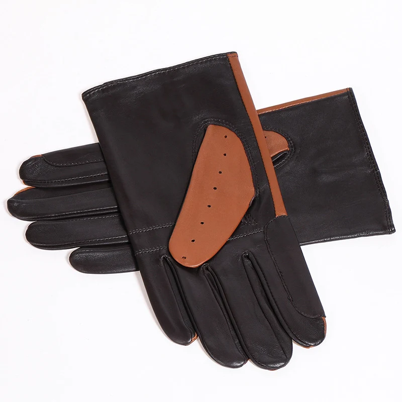 Hot Men Genuine Leather Gloves Male Fashion Trend Breathable Spring Autumn Sheepskin Gloves Unlined 2019 NEW 0712 Hot Men Genuine Leather Gloves Male Fashion Trend Breathable Spring Autumn Sheepskin Gloves Unlined 2019 NEW 0712