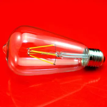 

Edison Filament light bulb Led E27 lamp Dimmable 2W 4W 6W ST64 Filament Led Bulbs 360Degree Warm White Filament Lamps Lights