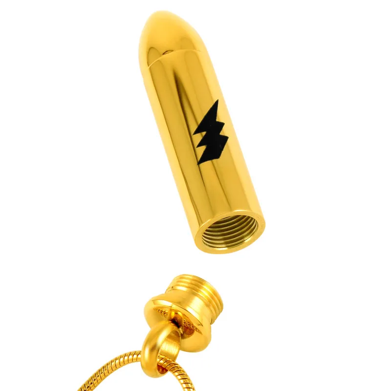 Нержавеющая сталь урна ожерелья для пепла форма пули кремации ювелирные изделия