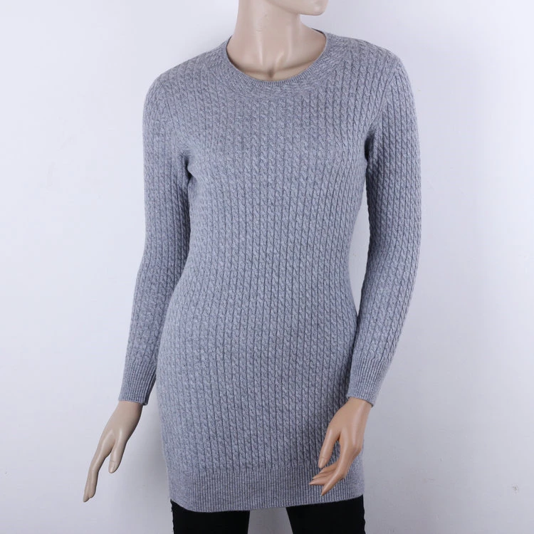 100% козья кашемир нить вязать Женская мода Длинный пуловер свитер платье бордовый 10 цветов M/95-2XL/110 Настройка