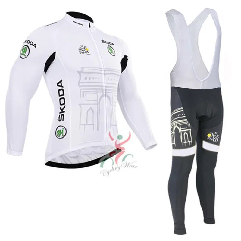 

2017 Tour Cycling Jersey Set Men's MTB Sportwear Long Sleeve Suit Sportswear Long Jersey Winter Jacket Cycling Suit Autumn