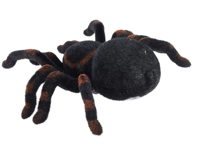 Aranha com Iluminação de Simulação de Controle Animais de Estimação Nova Chegada Infravermelho Tarantula Remoto Brinquedos Assustadores Realistas Eletrônicos Presente rc 12 Nova chegada infravermelho RC Tarantula aranha com