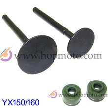 YinXiang 150CC YX160 Retentores de Válvula e Válvula set Kit Válvula Da Cabeça Do Cilindro Do Motor peças de reposição