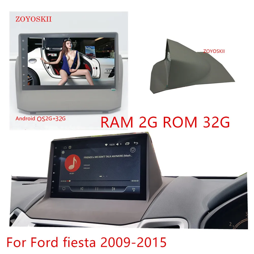 Flash Deal ZOYOSKII Android 6.0 car gps multimedia radio bluetooth navigation player for Ford Fiesta 2008-2015 IPS screen 2G RAM 32G ROM 0