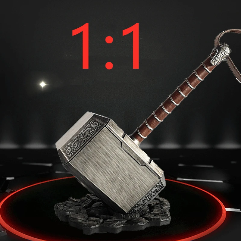 

Avengers League Raytheon Thor's Hammer Cosplay Props Model Decoration Toy Quake Arms 1:1 ABS plastic leather Weapon piggy bank