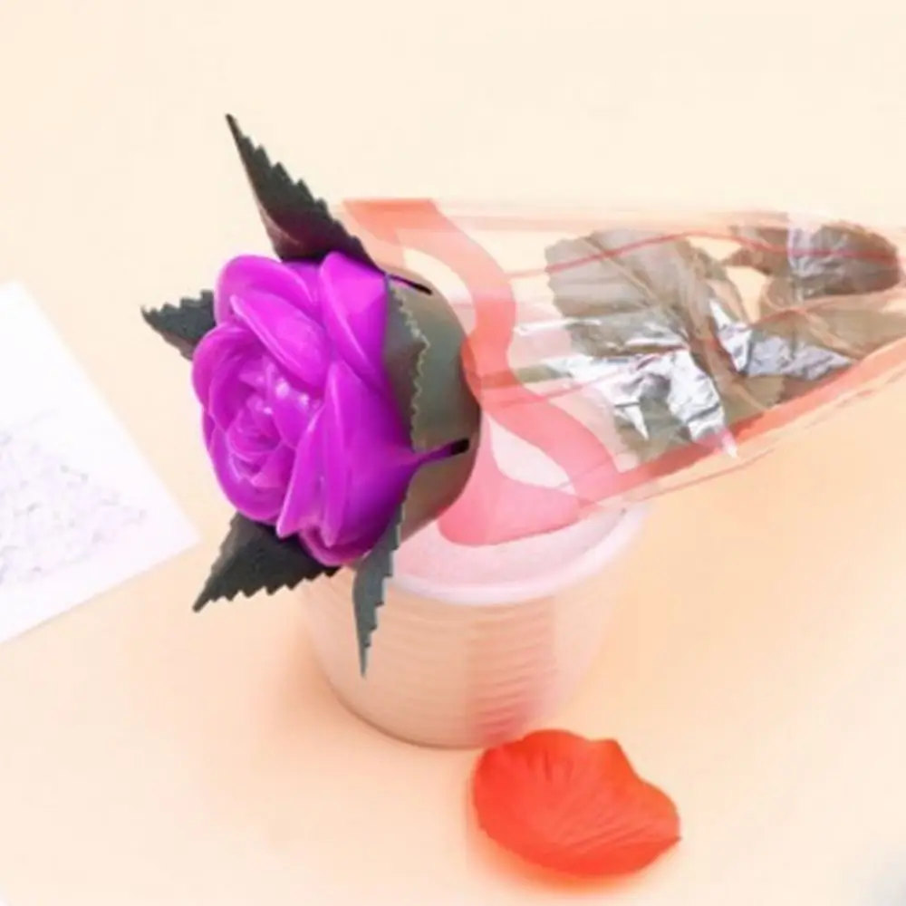 Имитация роз светодиодный букет роз огни Сияющий Цветок День святого Валентина подарки День матери светящийся подарок Свадебная вечеринка Декор - Цвет: purple