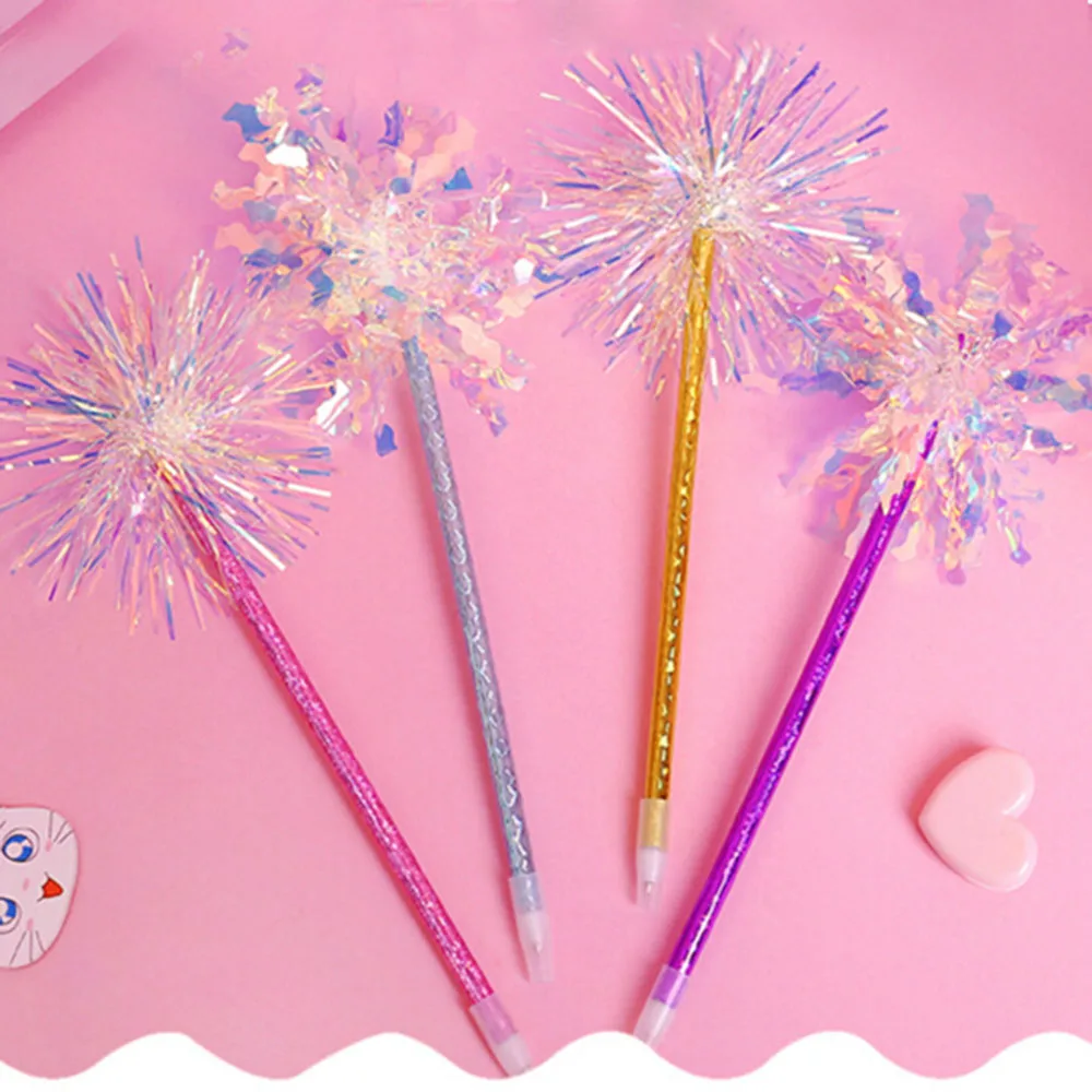 1 шт модная блестящая цветная шелковая шариковая ручка с лазерным блеском шелковая гелевая ручка для школьников ручка для подписи подарки, произвольный цвет