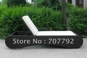 

Hot sale SGZA-0060 Elegant black rattan deck chair furniture