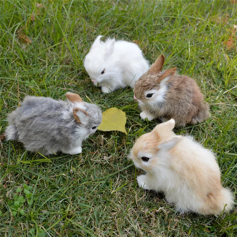 lifelike stuffed bunny