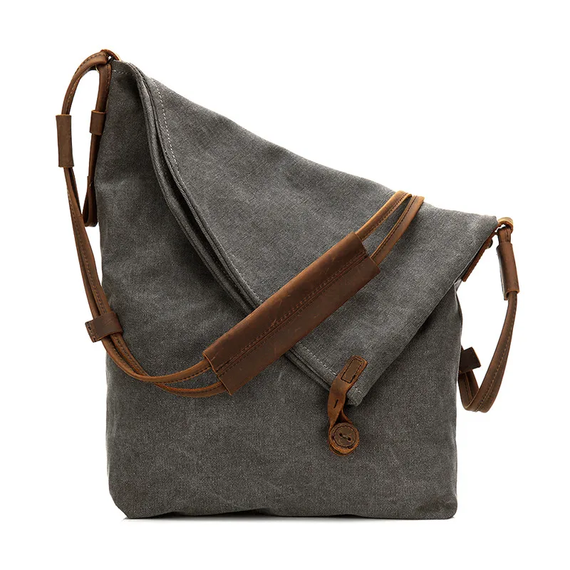 

Nesitu High Quality Khaki Grey Blue Red White Canvas Women Shoulder Bags M6631