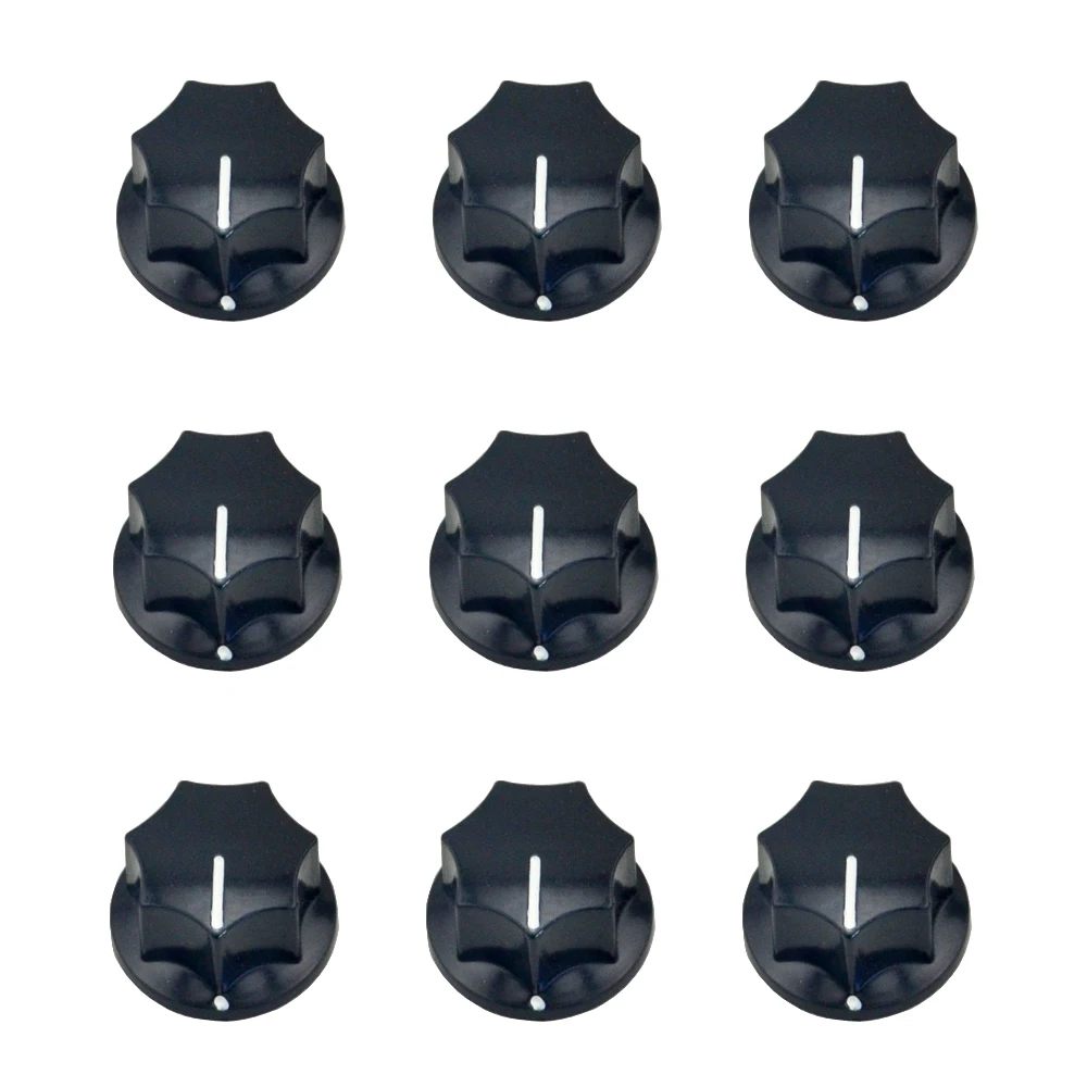 12PCS Black pedal Large Vintage Guitar Effect Pedal Amps Knobs for