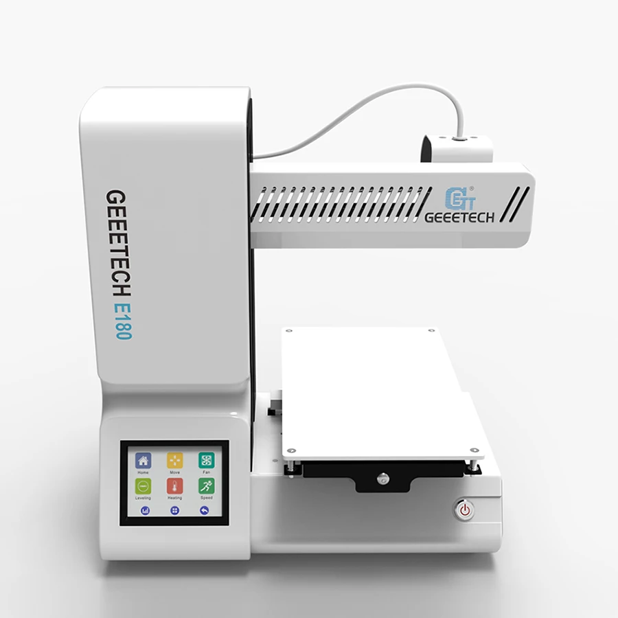 Geeetech 3d принтер E180 с полноцветным сенсорным экраном, Wi-Fi, металлическая пластина 1,75 мм, PLA нить, 3D-принтер с открытым исходным кодом