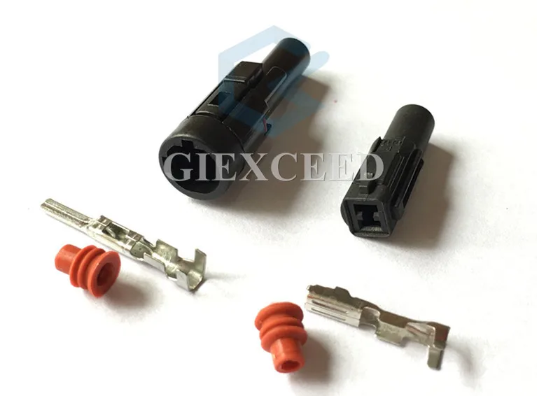 

2 Sets 1 Pin Furukawa Male And Female Automotive Connector Electrical Wiring Harness Socket Power Plug
