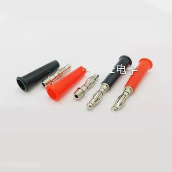 

Smonisia 50pcs/lot 4mm Banana Connector Lantern Type Long Hat Terminal Instrument Speaker Plug