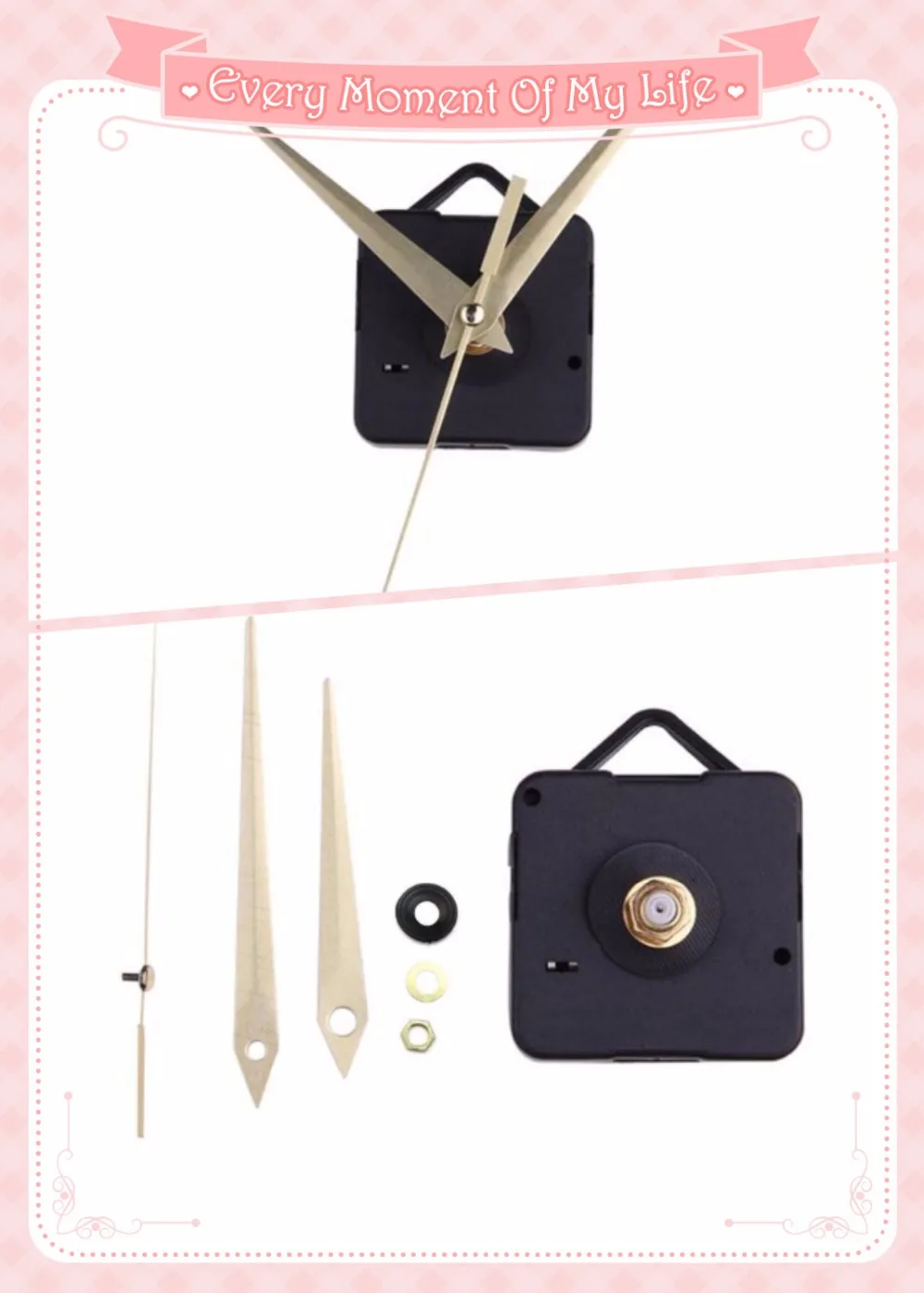 

New Arrival wall clock 1PC Hanging Black Stitch Movement Quartz Clock