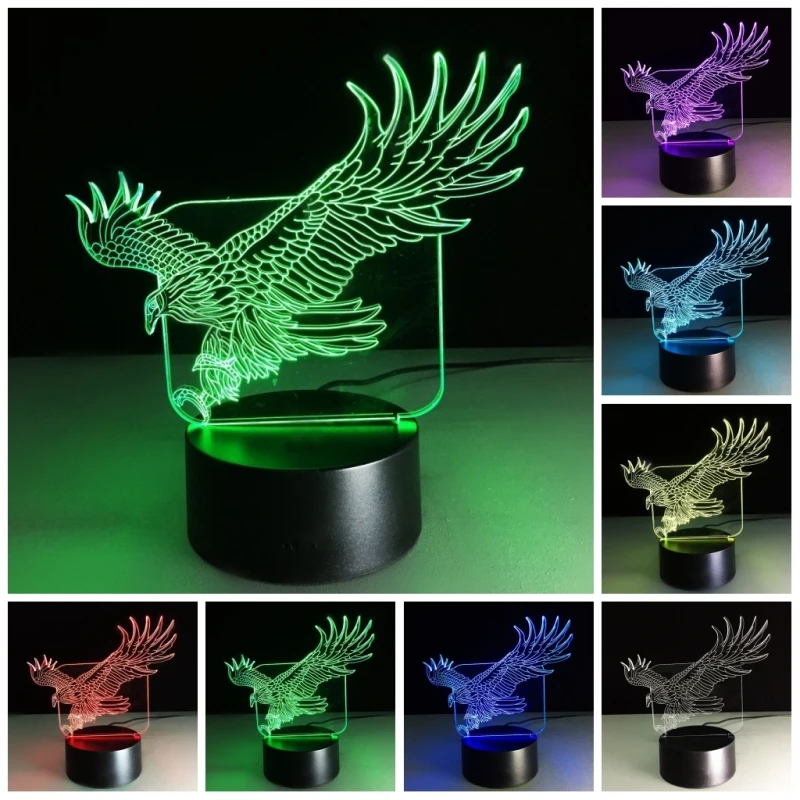 Eagle Night Light Western Art Eagle Decor gifts_conew1