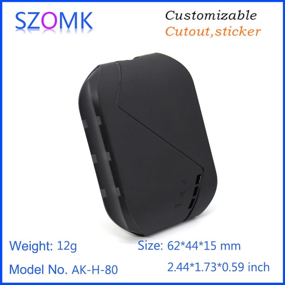 

1 piece 62*44*15mm GPS tracker locator plastic enclosure for electronics plastic housing vehicle GPS plastic casing