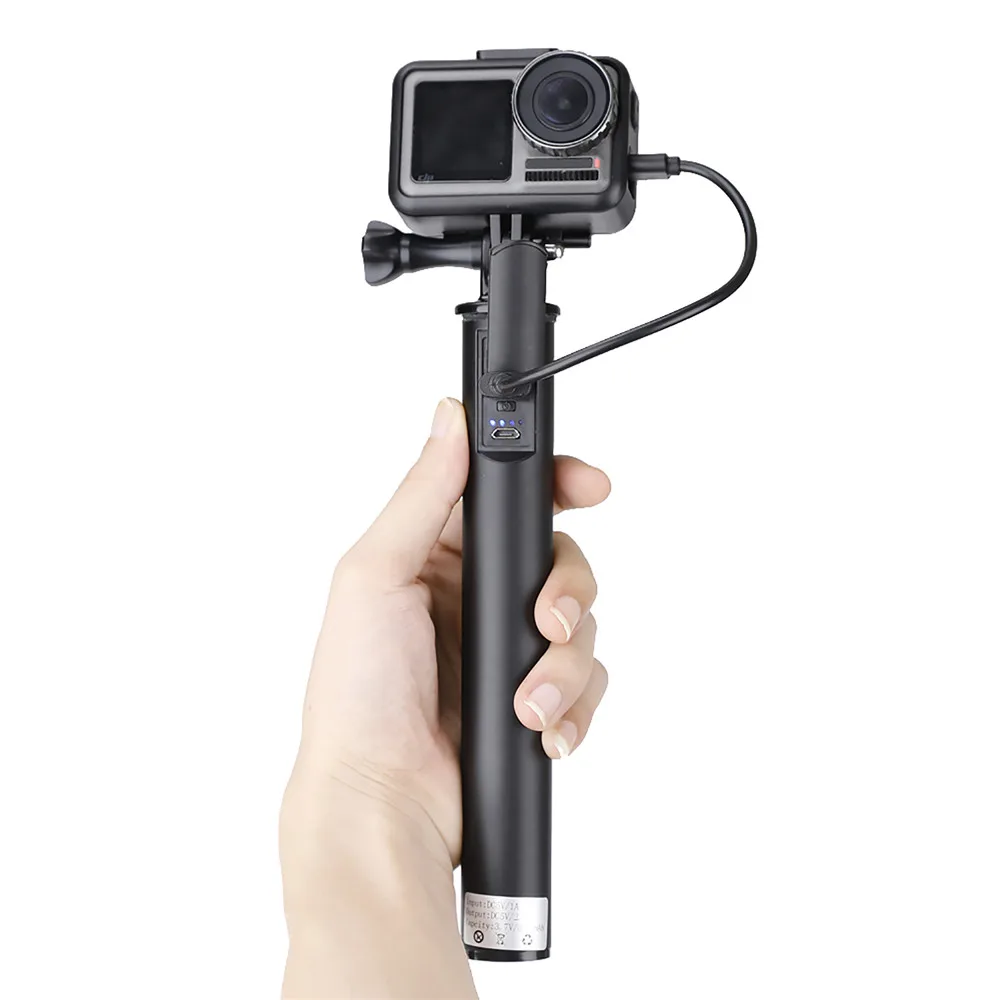 1 комплект рукоятка перезаряжания для DJI Osmo Action/Osmo Pocket camera power Bank зарядное устройство удлинитель штатив селфи палка держатель