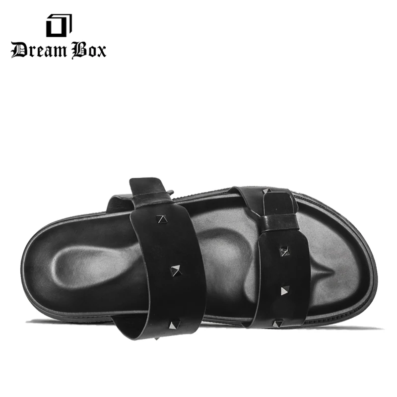 Кожаные Вьетнамки Мужские Тапочки Обувь zapatillas de casa hombre chancletas verano hombre