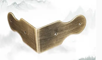 

Corner Brackets Chinese copper cabinet angle wrapping flower 90 degree angle wrapping L corner decorative sheet
