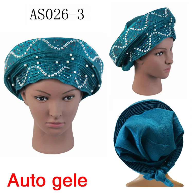 Huafurong Новое поступление ASO OKE Gele с бусинами Gele Asooke африканские шляпы Свадебные шляпы с бантами вечерние для невесты