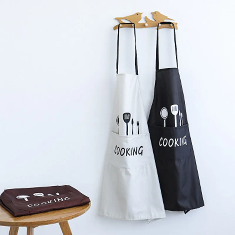 

Composite Cloth Apron Women Practical Cooking Panting BBQ Restaurant Working Clothes Practical Coffee Use Nail Salon Aprons