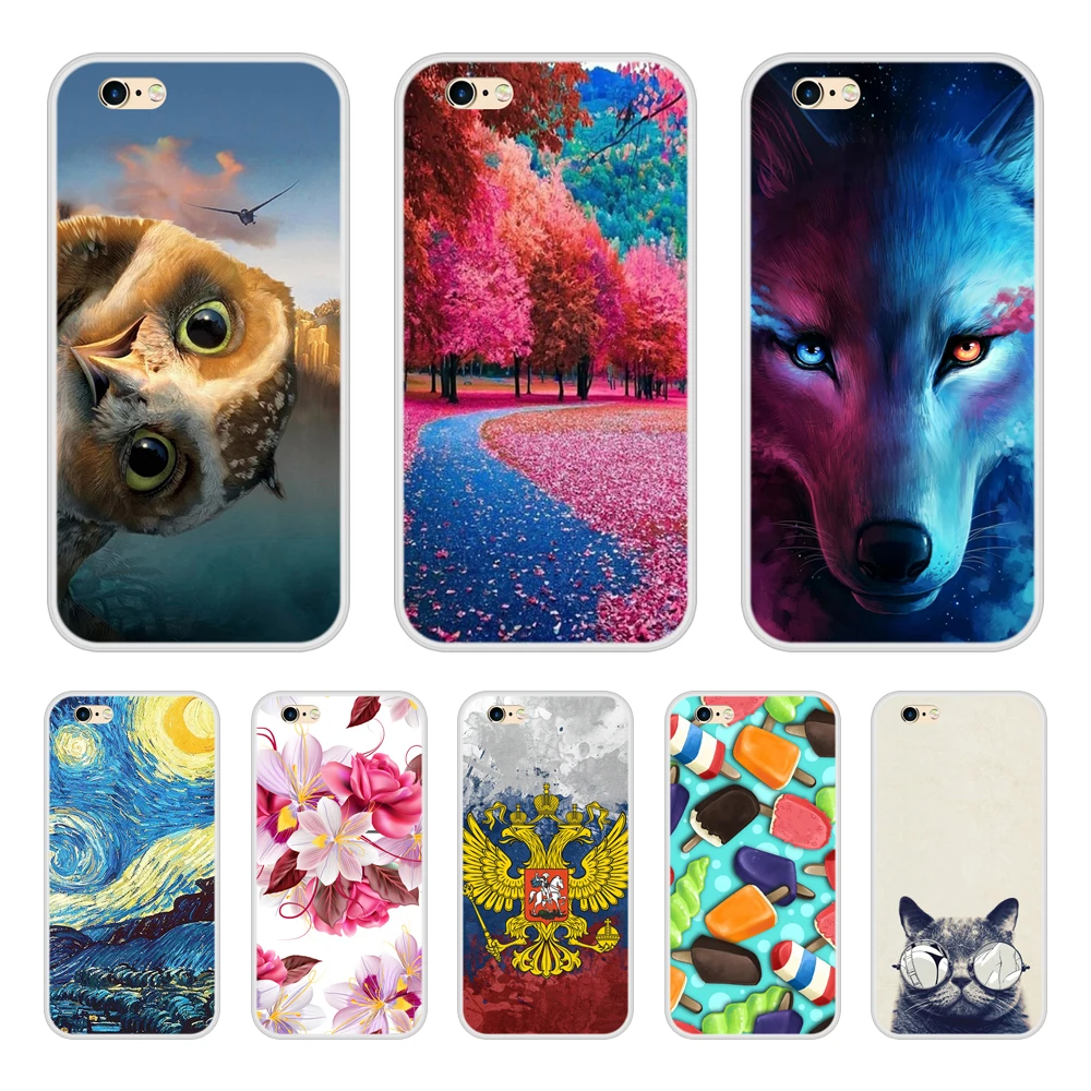 

Case Cover For Apple iPhone 7 Soft Silicone TPU Cool Pattern Printing Coque For iPhone7 7 Phone Cases Funda