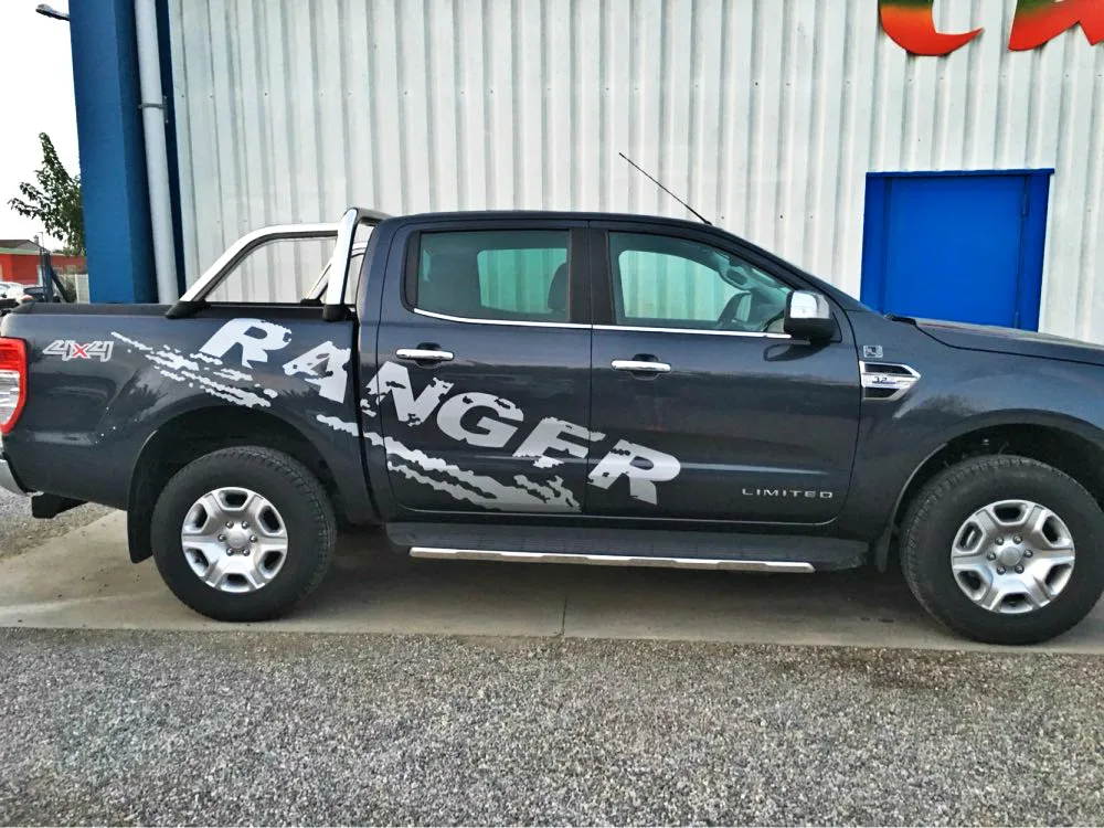 2 шт. mudslinger тело задний хвост сторона графический винил для Ford ranger