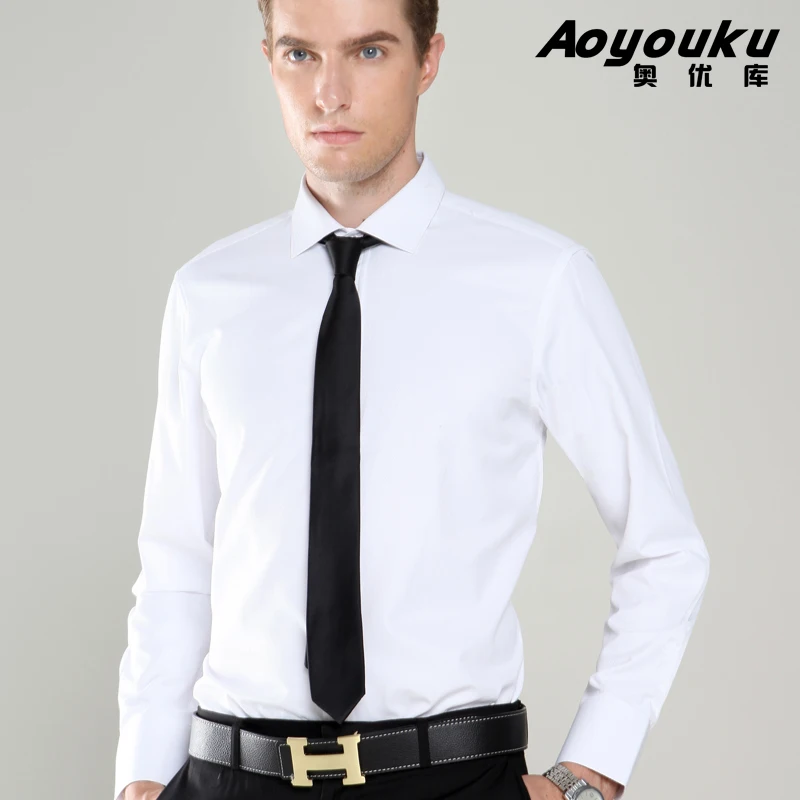 mens white business shirt