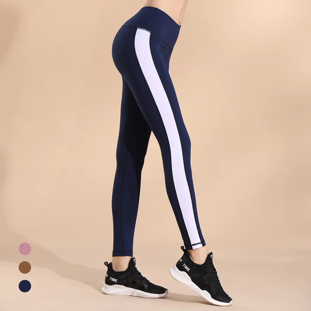 Дышащие спортивные Леггинсы Hip Up Yoga брюки эластичные леггинсы для бега спортивные женские фитнес-Леггинсы для йоги быстросохнущие