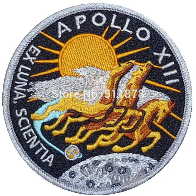 3 5 &quotApollo 13 XIII EX Луна SCIENTIA Экипаж фильм ТВ серии костюм Вышитая эмблема клеевая