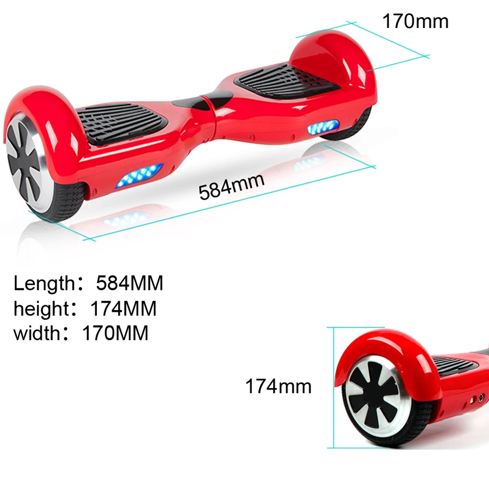 EU Shipping Smart Balance Board Wheel Electric Skateboard Hooverboard Electric Scooter Trottinette Electrique Elektrikli Scooter (2)